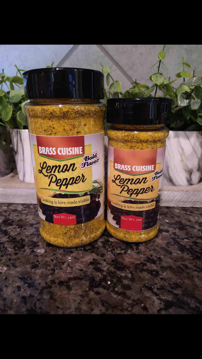 Brass Cuisine Lemon Pepper Seasoning – My Black Pantry
