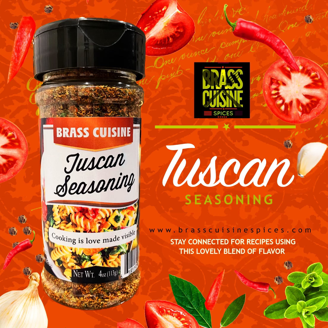 Tuscan Seasoning (New Release) – Brass Cuisine Spices